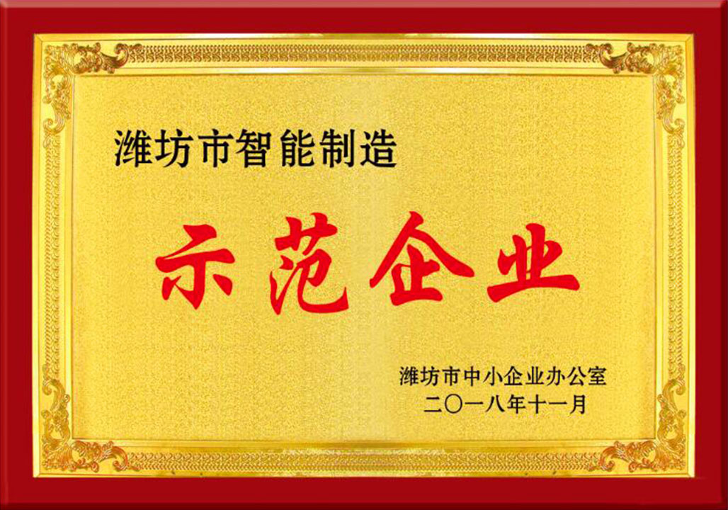 濰坊(fang)市智(zhi)能制(zhi)造示(shi)範企(qi)業